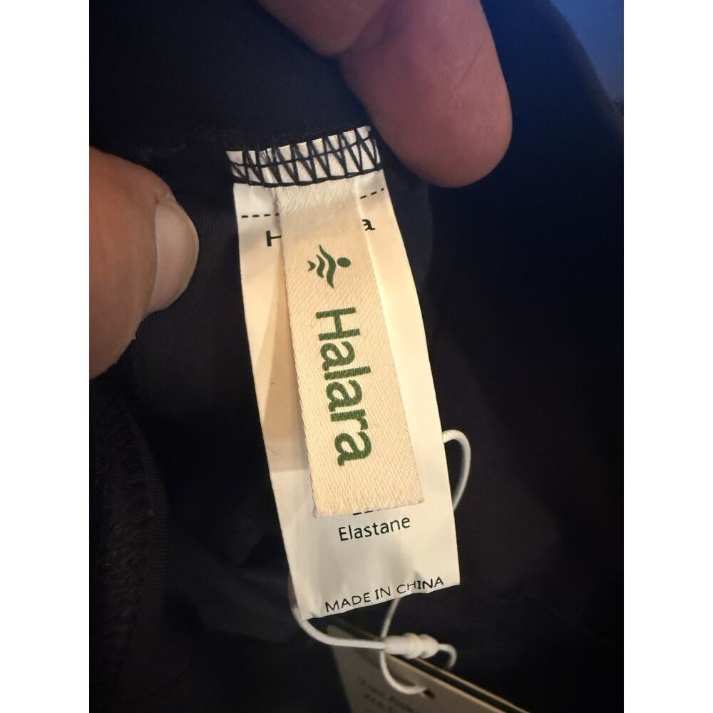 Halara HaloTek Air Petite Wide Leg Pants Women’s Size L Petite Black NWT - Picture 4 of 8